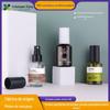Xiying 60ml frasco de vidro marrom de ombro oblíquo para essência frasco de vidro verde oliva com pump para loção pulverizador cosmético para reabastecimento