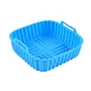 Nuevo Modelo de Bandeja de Silicona para Hornear para Freidora de Aire del Fabricante, Popular Bandeja Cuadrada para Hornear en Freidora de Aire Transfronteriza