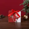 Sacolas de Presente de Natal Transfronteiriças, Sacolas de Papel para Doces, Presentes de Véspera de Natal, Sacolas para Embalagem de Maçãs, Sacolas Tote Criativas de Desenho Animado