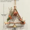 Sinos de Vento Criativos de Parede, Materiais para Jardim de Infância, Decorações Penduradas Feitas à Mão, Flores Secas Naturais, Enfeites de Pinha Pendurados, Decorações de Parede para Casa