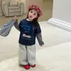 Maiyoyo|Novo produto infantil: Camiseta casual e fofa listrada, estilo duas peças, para meninos e meninas