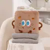 Combo de Almohada y Manta con Forma de Pastel para Siesta, Engrosado, Plegable para Uso en Coche, Manta de Siesta para Oficina, Dos en Uno