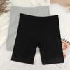 Shorts de Verano de Cinco Puntos para Mujer, Shorts de Seguridad, Cintura Media, Talla Extra, Encaje de Color Sólido Simple, Shorts de Seguro de Capa Base