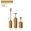 Luz Nórdica Luxo Metal Seis Peças Mesa de Jantar de Casamento Simples Romântico Adereços Jantar à Luz de Velas Ornamentos Castiçal de Ferro
