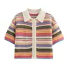 Fabricantes Mayoristas de Ropa para Mujer Transfronterizos Set de Punto Crochet con Cuello Polo y Shorts Nuevo Primavera 2026
