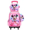 Nueva Lindo Carrito Escolar para Estudiantes de Primaria Grados 3~6 Set de Tres Piezas de Dibujos Animados Mochila Escolar de Dos Ruedas Seis Ruedas para Niños Lista para la Venta