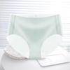 Roupa íntima sem rastros de seda gelo feminina sedosa antibacteriana vento puro ultra fina roupa íntima feminina fria máscara roupa íntima feminina respirável