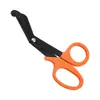 Tijeras de Gasas de Acero Inoxidable, Tijeras Curvas para Vendajes, Tijeras Domésticas para Lona, Botiquín de Primeros Auxilios para Camping al Aire Libre, Transfronterizo