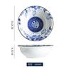 Conjunto Comercial de Tigelas Fumantang: Tigelas Grandes, Tigelas de Arroz, Tigelas de Sopa, Tigelas Cônicas, Tigelas para Macarrão Instantâneo, Tigelas de Cerâmica Vintage, Estilo Chinês