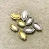 Corrente de garra soldada com cristal, base oca em forma de D, acessórios para vestuário, material de garra de diamante costurado à mão para DIY, bolsa de sapato, grampo de cabelo