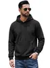Moletom com Capuz TK Masculino Estilo Americano Cor Sólida Cordão Zíper Lateral Antifurto Bolso Canguru Esportivo ao Ar Livre