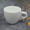 Taza de Espresso Personalizada Blanca de Porcelana Reforzada Cerámica Espesa 50ml Taza de Espresso Europea