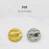 Botões Redondos de Metal Concavo-Convexos Retrô Versáteis para Ternos, Casacos, Jaquetas, Tops de Roupa e Acessórios de Vestuário