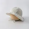Chapéu de Bebê Estilo Primavera e Outono para Meninas, Chapéu de Princesa Elegante com Renda para Passeios, Chapéu de Sol para Recém-Nascidos Estilo Corte