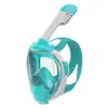 Máscara de Buceo Popular Transfronteriza para Adultos y Niños, Máscara de Snorkel Completamente Seca, Respirador Facial Completo Antivaho, Equipo de Natación