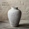 Vaso de cerâmica retrô chinês feito à mão, cerâmica, barriga grande, para flores, grande, decoração de sala de estar, varanda, atacado