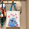 Bolsa de Lona de Alto Valor Gran Capacidad Linda Caricatura Estrella Bebé Estudiante Bolsa de Hombro para Libros Bolsa de Compras Portátil para Mujeres