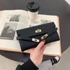 EM. Cartera Larga Kelly Modelo Nuevo 2025 70% de descuento Cartera Platinum de Alta Resistencia Bolso de Mano de Gran Capacidad de Gama Alta para Mujer