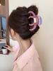 Más volumen de cabello en ~ pinza grande para el cabello retro acrílica pinza para el cabello cabeza de mujer simple pinza de tiburón sensación avanzada