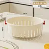 Cesta Escurridora de Frutas, Doble Capa, De Alto Valor, Lavabo Multifuncional para Lavar Verduras en Casa de Cocina, Gran Capacidad, Utensilio Hueco de Cocina
