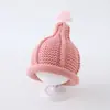 Sombrero de Punto Grueso de Lana Cálido para Niños, Estilo Coreano, para Otoño e Invierno, Sombrero a Prueba de Viento para Bebé Niño y Niña