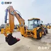 Retroexcavadora Excavadora de Doble Propósito JCB 3CX Cubeta Multifuncional Máquina de Excavación y Carga en las Cuatro Ruedas