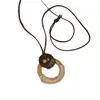 Nuevo Collar Largo Colgante Estilo Chino Cadena para Suéter para Mujer, Cadena de Cuello Tejida Retro Étnica, Cadena de Clavícula Versátil Vintage Moderna