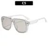 Gafas de sol de moda europea y americana de montura grande retro combinables personalidad transfronteriza deportes al aire libre ciclismo protección solar gafas de sol modernas para mujer