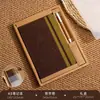 Cuaderno Patchwork de Posos de Café Ecológico Transfronterizo A5 Cuaderno de Negocios de Corcho Regalo Corporativo con Logo Personalizable