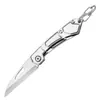 Navaja plegable para equipo de exterior, mini navaja de llavero de acero inoxidable portátil para defensa personal, navaja de bolsillo para frutas