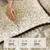Juego de Cama de Algodón 100% de Alta Gama Nantong de Cuatro Piezas, Nueva Funda de Edredón de Algodón Puro, Sábana Ajustable, Sábana Plana, Juego de Tres Piezas, Funda de Colcha, Juego de Cama 4