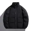 Ropa para Hombre Enbu Otoño e Invierno Nueva Chaqueta de Algodón Gruesa con Cuello Alto para Hombres Jóvenes, Abrigo Puffer Casual de Corte Holgado