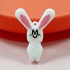 Chaveiro infantil com pingente de alfabeto inglês, animais fofos, acessórios DIY, brinquedo criativo de desenho animado para o desenvolvimento infantil.