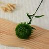 Piedra verde artificial bambú tacto de pegamento suave alta calidad decoración suave floral moderno hogar arreglo floral decoración bola de cebolla bola de pelo planta verde