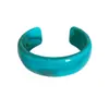 Pulsera Abierta de Colores Europeos y Americanos con Efecto Difuminado Pulsera con Diseño de Mármol Pulsera de Acrílico de Lujo Ligero