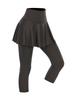 Calça Capri Feminina, Adequada para Esportes, Atividades ao Ar Livre, Yoga, Secagem Rápida, Design Falso de Duas Peças, Calça Fitness, Verão, Amazon, Justa, Corrida