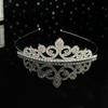 Corona de aleación europea y americana para niños, banda para el cabello, tocado, elegante temperamento, corona de princesa para niña, venta al por mayor