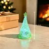 Árbol de Navidad Brillante Luz de Noche Navideña Adorno de Atmósfera para Fiesta Navideña Regalo de Navidad para Niños Adorno de Escritorio