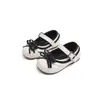 Zapatos Mary Jane Elegantes de Niña con Lunares y Moño 2026 Otoño Nueva Llegada Suela Suave para Bebé Versátiles para Usar Afuera Zapatos Pequeños de Cuero