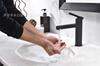 Kaiping Youjia Grifo Giratorio para Lavabo de Baño Grifo para Lavabo Giratorio 360 grados Todo Negro Grifo 3783