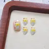 Verano Lindos Estéreo Helado Dibujos Animados Accesorios para Uñas Cono Uñas Portátiles Accesorios para Uñas Diamantes de Resina