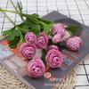 Pastoral Ins Flor de Simulación Lasaña Lasaña Lasaña Ranúnculo Único Accesorios para el Hogar Accesorios de Boda Suministros Rosa de Té de Tres Cabezas