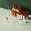 9/24/36/40 compartimentos transparente suporte organizador para batons caixa de plástico para mesa de batom caixa de armazenamento para cosméticos