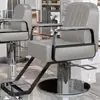 Silla de Barbería de Moda para Teñir el Cabello, Levantar, Girar, Taburete de Afeitado, Silla de Peluquería para Salón, Silla de Peluquería, Reclinable