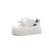 Zapatillas Deportivas Infantiles 2026 Otoño Nuevo Estilo Niñas Estilo Campestre Zapatillas de Suela Gruesa Moda Estudiantil Lazo Zapatos Blancos