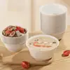 Tigelas para lanches e hashis tigelas para sopa uso único resistentes ao frio e ao calor tigelas descartáveis domésticas tigelas de louça panela quente uso doméstico restaurante bom para usar