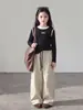 Ropa interior para niñas Primavera y Otoño 2026 Nuevo Estilo Niños Talla Mediana y Grande Polar Versátil Top Camiseta Ropa de Otoño para Niños Camiseta Casual de Manga Larga