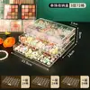Caja de Almacenamiento para Cuentas con Cuentas Sueltas Divididas en Compartimentos para Hacer Caja Acrílica Accesorios Hechos a Mano DIY Cajón Transparente