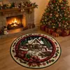 Alfombra navideña 3D, sofá de sala de estar, decoración de ambiente festivo, mesa de centro, resistente a las manchas y duradera, felpudo de Papá Noel, venta al por mayor