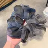 Alfabeto Inglês Fio Sentido Tigela Grande Menina Elegante Alto Sentido Anel de Cabelo Corda de Cabelo Laço Mori Corda de Cabelo Flor de Cabeça